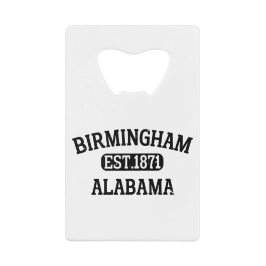 Birmingham Alabama Creditkaart Flessenopener (Voorkant)