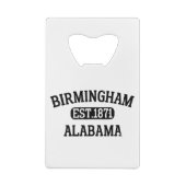 Birmingham Alabama Creditkaart Flessenopener (Achterkant)