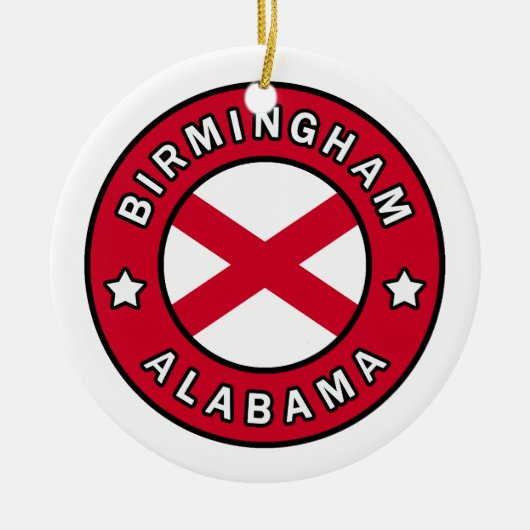 Birmingham Alabama Keramisch Ornament (Voorkant)