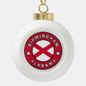 Birmingham Alabama Keramische Bal Ornament (Voorkant)