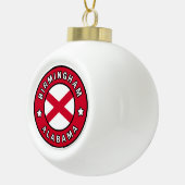 Birmingham Alabama Keramische Bal Ornament (Rechts)