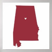 Birmingham, Alabama Love Poster (Voorkant)