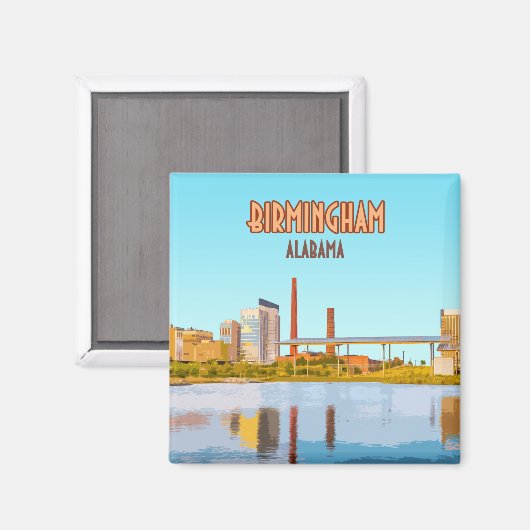 Birmingham Alabama Magneet (Voorkant / Achterkant)