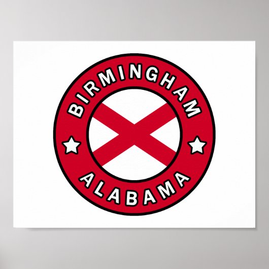 Birmingham Alabama Poster (Voorkant)