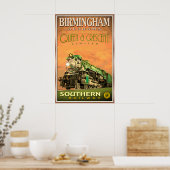 Birmingham Alabama QUEEN & CRESCENT Limited Poster (Keuken)