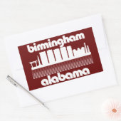 Birmingham, Alabama Rechthoekige Sticker (Envelop)