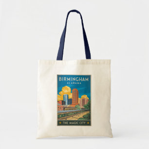 Birmingham Alabama Reis Kunst Antiek Tote Bag