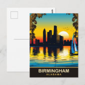 Birmingham Alabama, Reizen Briefkaart (Voorkant / Achterkant)