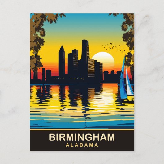 Birmingham Alabama, Reizen Briefkaart (Voorkant)