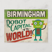 Birmingham Alabama Robot - Funny Briefkaart (Voorkant)
