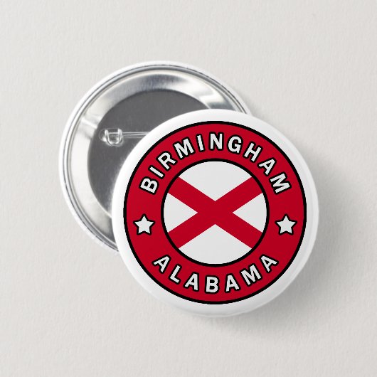 Birmingham Alabama Ronde Button 5,7 Cm (Voorkant /achterkant)