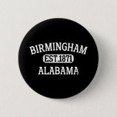 Birmingham Alabama  Ronde Button 5,7 Cm (Voorkant)