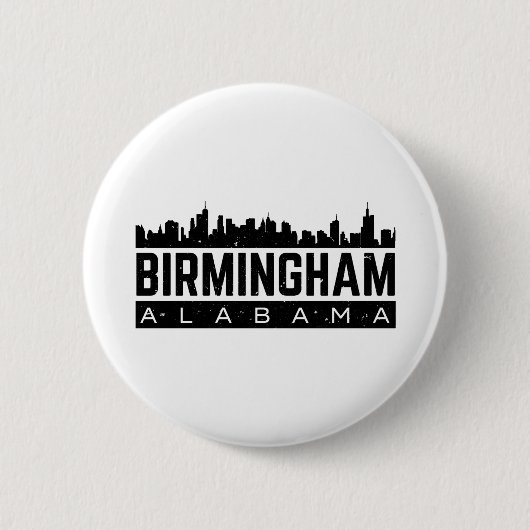 Birmingham Alabama Ronde Button 5,7 Cm (Voorkant)