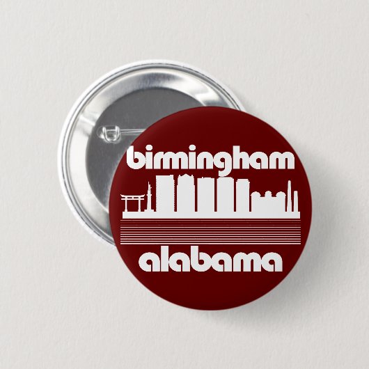 Birmingham, Alabama Ronde Button 5,7 Cm (Voorkant /achterkant)