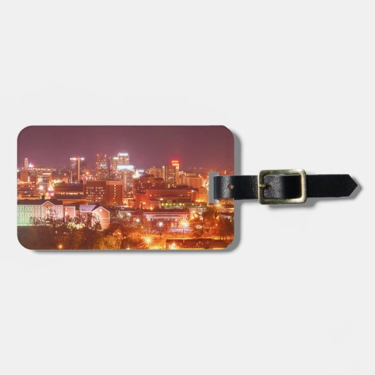 birmingham alabama skyline bagagelabel (Voorkant horizontaal)