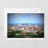 Birmingham, Alabama Skyline Briefkaart (Voorkant / Achterkant)