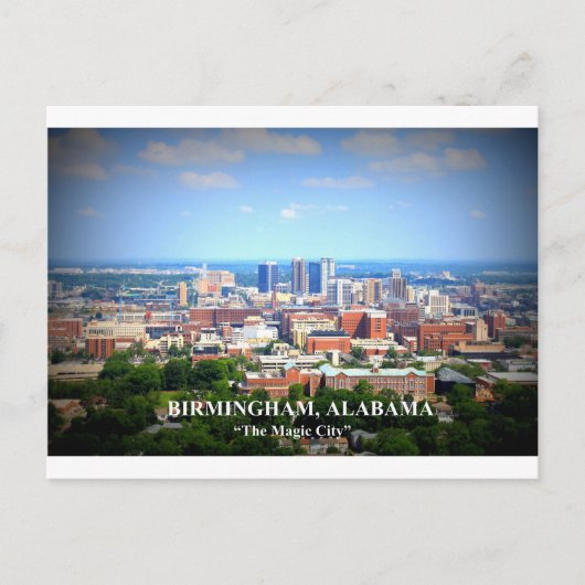 Birmingham, Alabama Skyline Briefkaart (Voorkant)