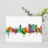 Birmingham Alabama Skyline Kaart (Staand voorkant)