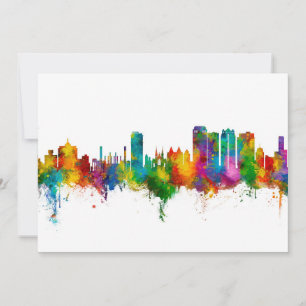 Birmingham Alabama Skyline Kaart