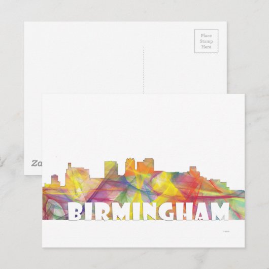 BIRMINGHAM ALABAMA SKYLINE MCLR2 BRIEFKAART (Voorkant / Achterkant)