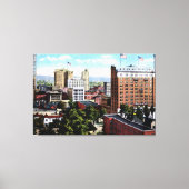 Birmingham Alabama Skyline Uitzicht Canvas Afdruk (Voorkant)