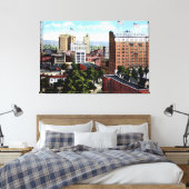 Birmingham Alabama Skyline Uitzicht Canvas Afdruk (Insitu (Slaapkamer))