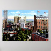 Birmingham Alabama Skyline Uitzicht Poster (Voorkant)