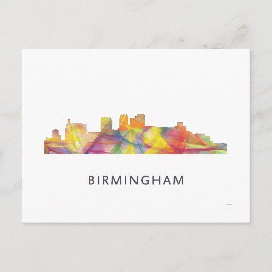 BIRMINGHAM ALABAMA SKYLINE WB1 BRIEFKAART (Voorkant)