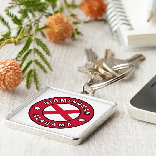 Birmingham Alabama Sleutelhanger (Zijkant)