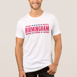 BIRMINGHAM ALABAMA Sterren en strepen Tri-Blend Shirt