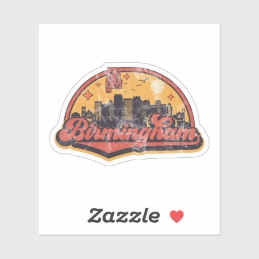 Birmingham, Alabama Sticker (Vel)