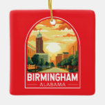Birmingham Alabama Travel Art Embleem Keramisch Ornament<br><div class="desc">Birmingham retro vector reisontwerp. Birmingham is een toonaangevend industrieel centrum in het zuiden. Het is ook de thuisbasis van een levendige culturele scène,  met musea van wereldklasse en kunstgalerijen,  stedelijke festivals en het industriële district Digbeth.</div>