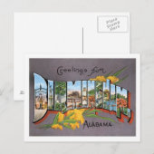 Birmingham Alabama Travel US City Briefkaart (Voorkant / Achterkant)