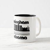 Birmingham, Alabama Tweekleurige Koffiemok (Voorkant rechts)