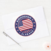 Birmingham, Alabama, Verenigde Staten Vierkante Sticker (Envelop)