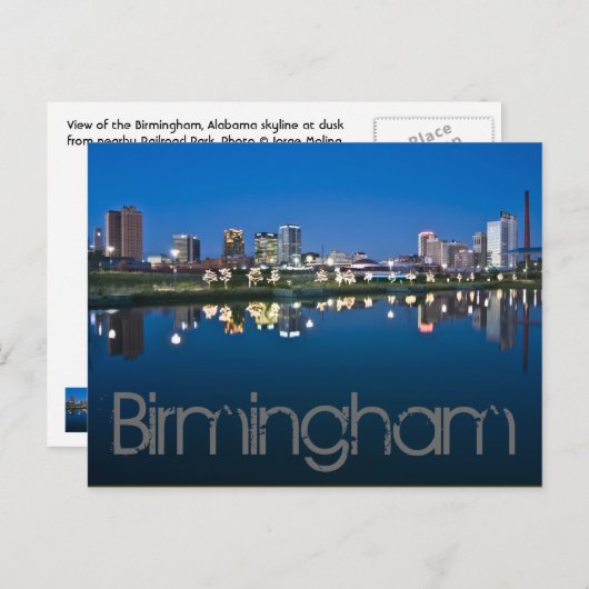 Birmingham, Alabama, VS. Briefkaart (Voorkant / Achterkant)
