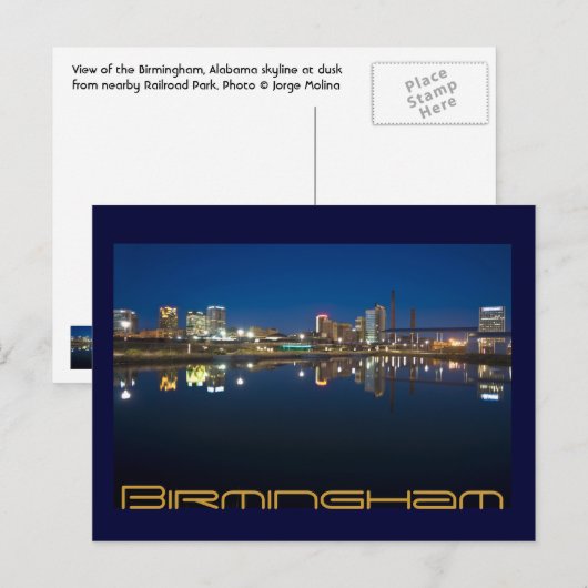 Birmingham, Alabama, VS. Briefkaart (Voorkant / Achterkant)