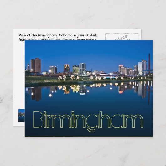 Birmingham, Alabama, VS. Briefkaart (Voorkant / Achterkant)