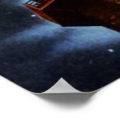 Birmingham Alabama Vulcan bij nacht Poster (Hoek)