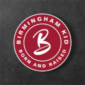 Birmingham Bama Kind Geboren Crimson Fitness Retro T-shirt