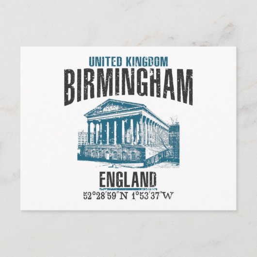 Birmingham Briefkaart (Voorkant)
