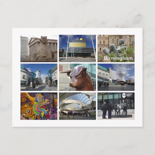 Birmingham Briefkaart (Voorkant)