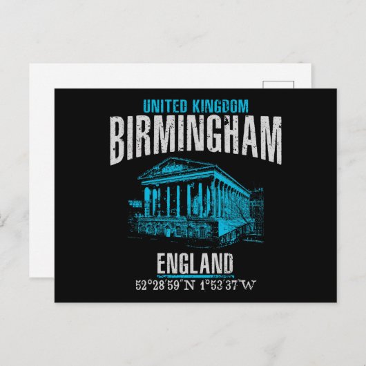 Birmingham Briefkaart (Voorkant / Achterkant)
