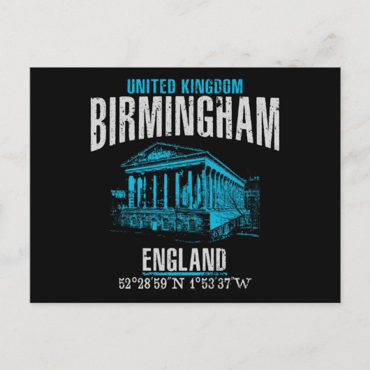 Birmingham Briefkaart (Voorkant)