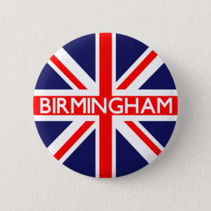 Birmingham: Britse vlag Ronde Button 5,7 Cm
