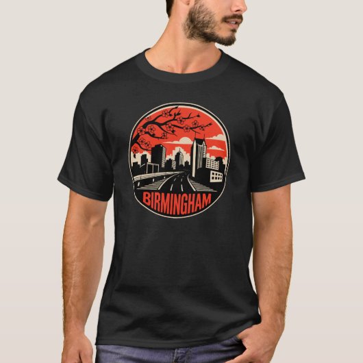 Birmingham City Alabama Verenigde Staten T-shirt (Voorkant)