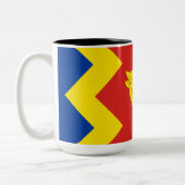 Birmingham City Flag Tweekleurige Koffiemok (Links)