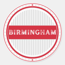 Birmingham City Pride Embleem – Engelse identiteit Ronde Sticker