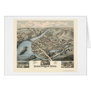 Birmingham, CT Panoramic Map - 1876