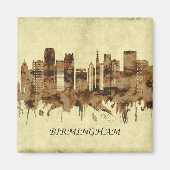 Birmingham England Cityscape Magneet (Voorkant)